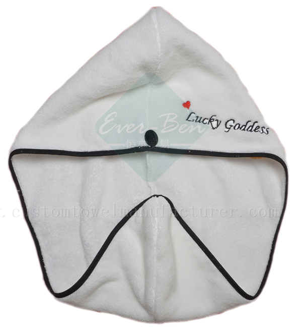 China Bulk Custom Quick Dry Har Turban Twist Towel hat Supplier wholesale Bespoke Hair Dry Towels Gifts Producer